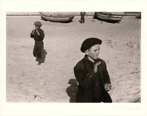 Boys, Fishermen’s Beach, Nazare, Portugal