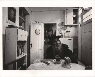 Hassidic Man Drinking Tea at Home, Israel