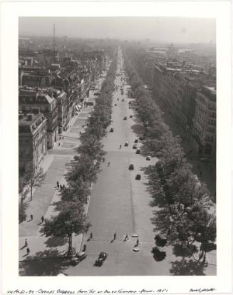 Champs Elysées from the Top of Arc de Triump, Paris