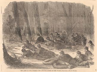 The Army of the Potomac—Our Outlying Picket in the Woods, from Harper’s Weekly