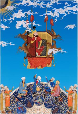 Kay Kavous and the Flying Throne from Shahnameh: The Epic of the Persian Kings