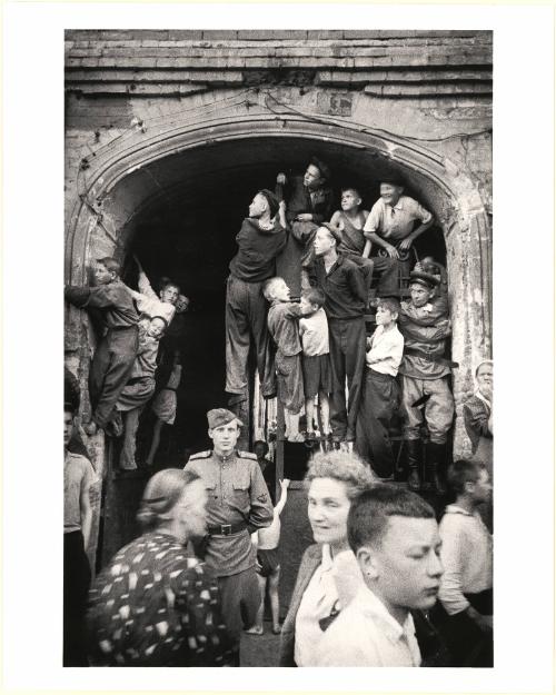 Watching the Parade of German POWs, Moscow