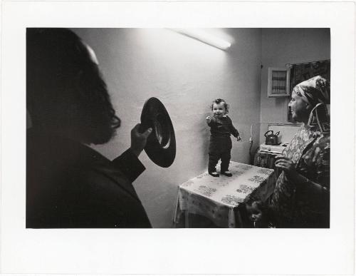 [Hassidic Family in the Kitchen of their Home in Mea Shearim, Jerusalem]