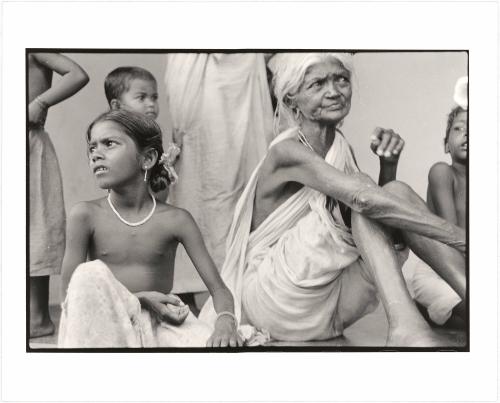 [Young girl and old woman, India]