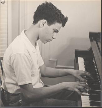 Young man at the piano