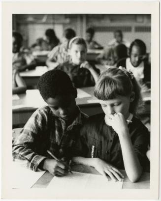 Children in classroom working together