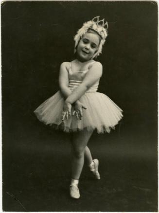 Portrait of girl in ballerina costume